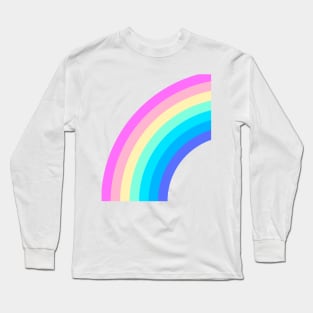 RAINBOW half, neon colors Long Sleeve T-Shirt